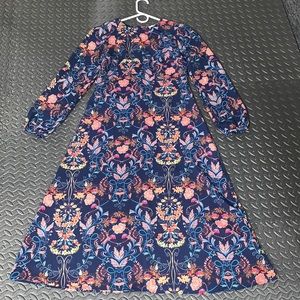 Lulus printed dress with a navy base